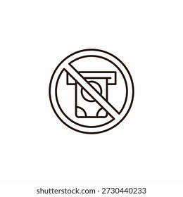 no atm access icon sign vector