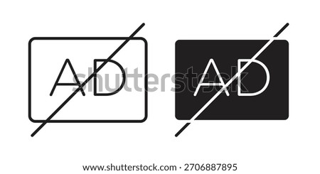 No audio description icon collection. modern simple icons for web