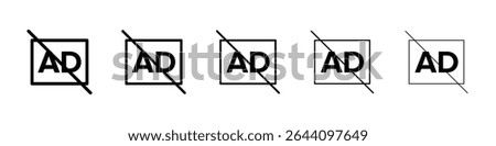 No audio description icon concept. graphic design, logo, Web, UI.