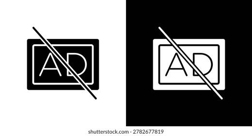 No audio description icon design simple and modern concept templates