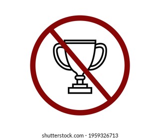 No award vector icon.  Editable stroke. Symbol in Line Art Style for Design, Presentation, Website or Apps Elements, Logo. Pixel vector graphics - Vector