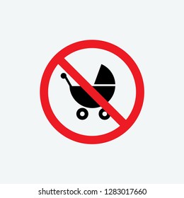 no baby icon vector