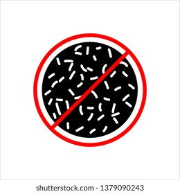 No Bacteria Icon, Antibacterial Icon Vector Art Illustration