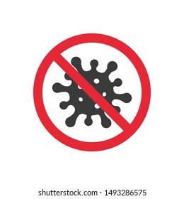 no bacteria sign vector image