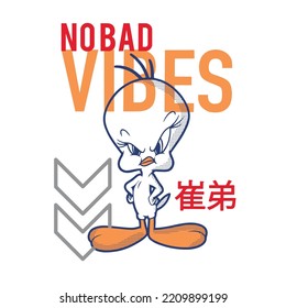 NO BAD VIBES LATEST DESING FOR WOMEN T SHIRT