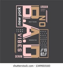 no bad vibes slogan text frame graphic design typography vector for printed t shirt