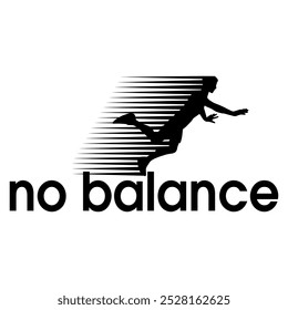 No Balance logo vector file-temppale for graphic Tshirt