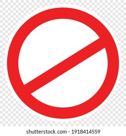 No Ban or forbidden sticker