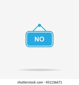 No banner icon. Vector concept illustration for design.