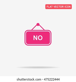 No banner icon. Vector concept illustration for design.
