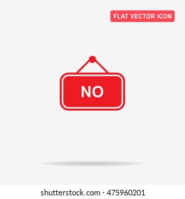 No banner icon. Vector concept illustration for design.