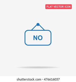 No banner icon. Vector concept illustration for design.