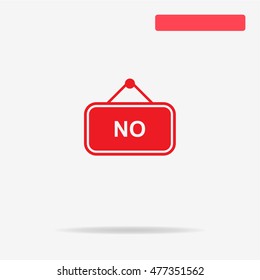 No banner icon. Vector concept illustration for design.