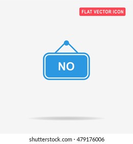 No banner icon. Vector concept illustration for design.