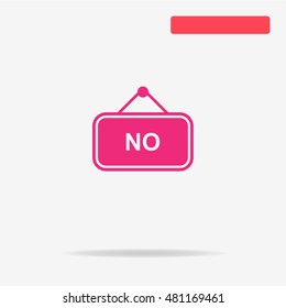 No banner icon. Vector concept illustration for design.