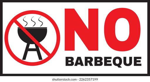 No barbecue allowed sign vector, No bbq allowed sign vector