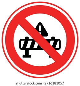 No Barrier Vector icon which can easily modify or edit

