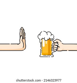 Sin cerveza, sin alcohol, basta de alcohol