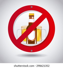 no beer design, vector illustration eps10 graphic 