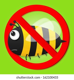 No bees sign