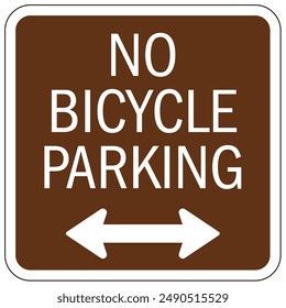 No bicycle allowed sign and labels