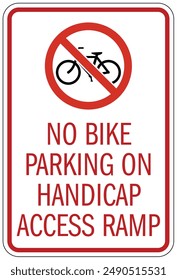 No bicycle allowed sign and labels