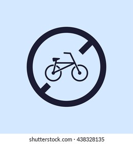 no bicycle icon