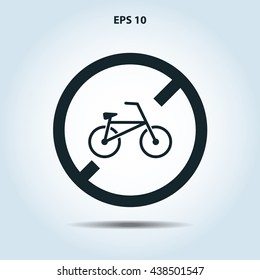 no bicycle icon