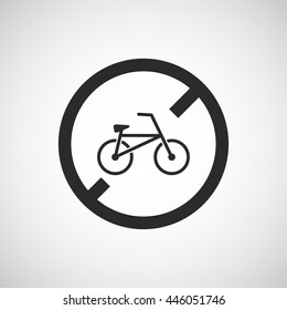 no bicycle icon