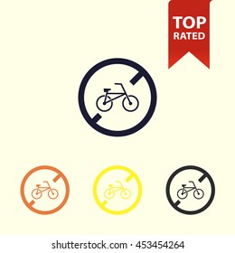 no bicycle icon