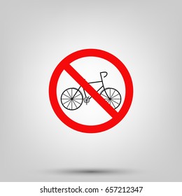 no bicycle icon
