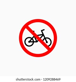 no bicycle icon, no bike vector