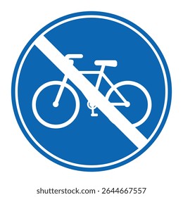 No bicycle parking blue sign no bike sign