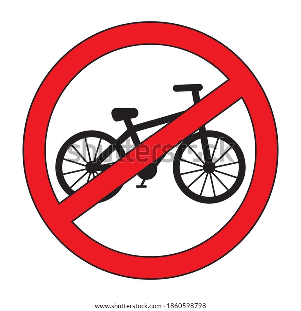 no\
bicycle parking symbol including bicycle\
vector