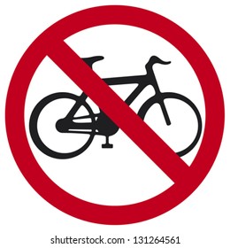 no bicycle sign 