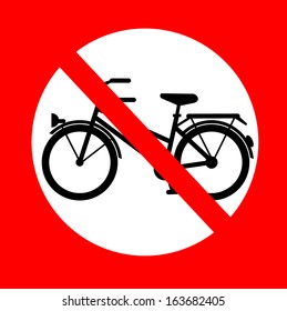no bicycle sign