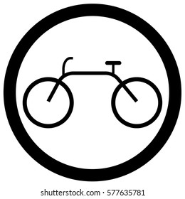 No bicycle sign