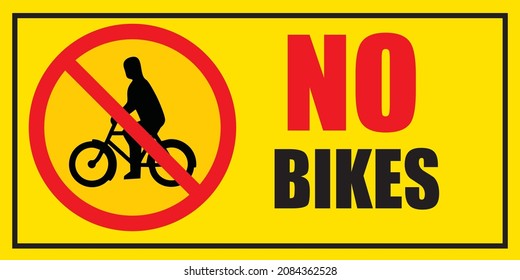 No bicycle sign vector Design 
