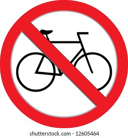 no bicycle, vector