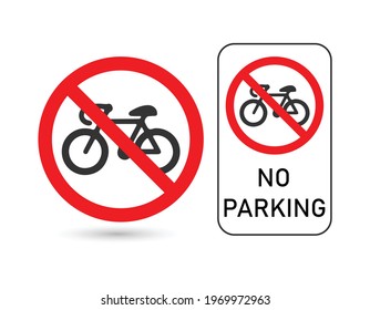 No bicycles warning sign. Perfect for backgrounds, backdrop, banner, sticker, icon, sign, symbol, badge etc.