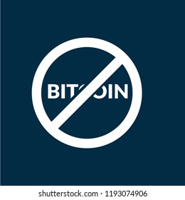 no bitcoin sign