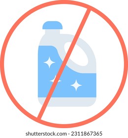 No Bleach icon vector image. Suitable for mobile application web application and print media.