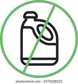 No Bleach icon vector image. Suitable for mobile application web application and print media.