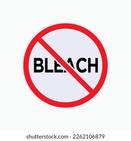 No Bleach Icon. Washing Instruction. Clean Up Methods Symbol. Sign - Vector.