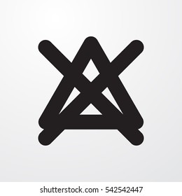 no bleaching icon illustration isolated vector sign symbol