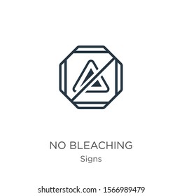 No bleaching icon vector. Trendy flat no bleaching icon from signs collection isolated on white background. Vector illustration can be used for web and mobile graphic design, logo, eps10