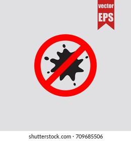 No blot icon in trendy isolated on grey background.Vector illustration.