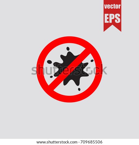 No blot icon in trendy isolated on grey background.Vector illustration.