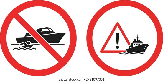 No boats allowed, warning for ships