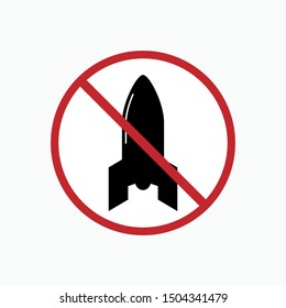 No Bomb Icon - Vector, Sign and Symbol for Design, Presentation, Website or Apps Elements.